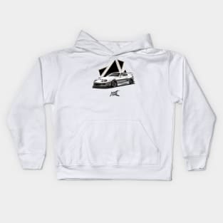 toyota supra a80 white Kids Hoodie